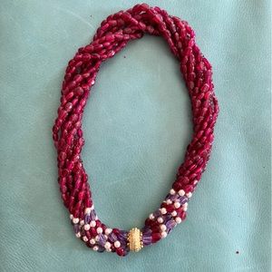 Vintage Kenneth Jay Lane lookalike beaded necklace